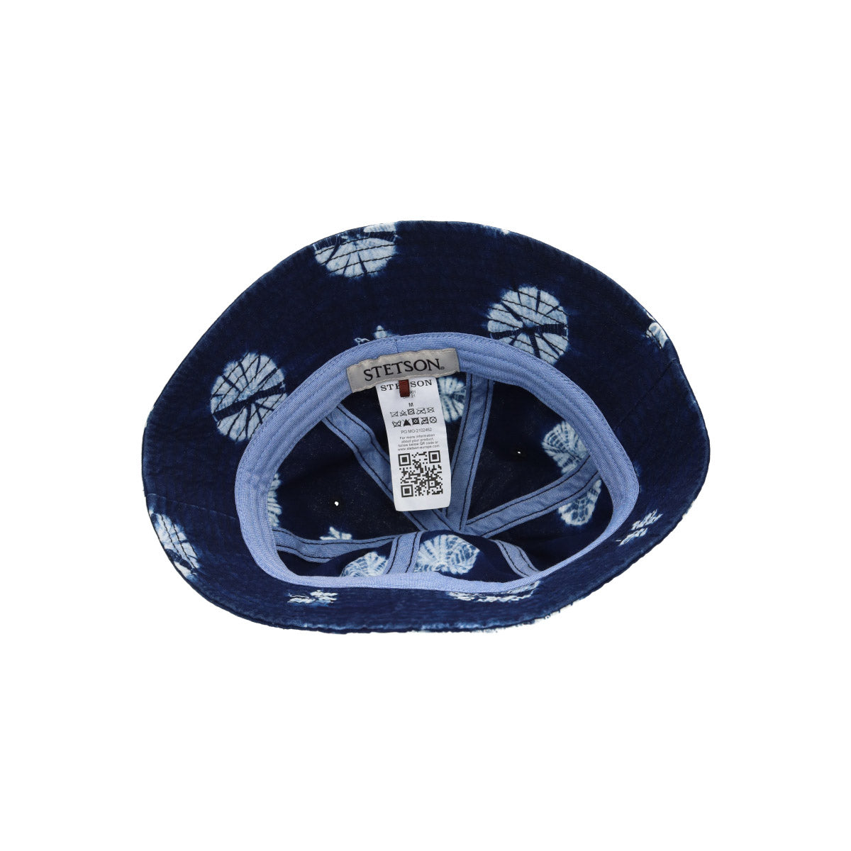 Bucket Cotton floral blau
