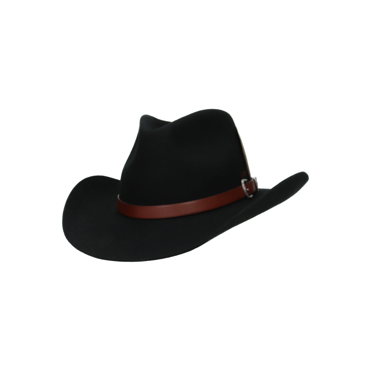 Western Woolfelt schwarz hell