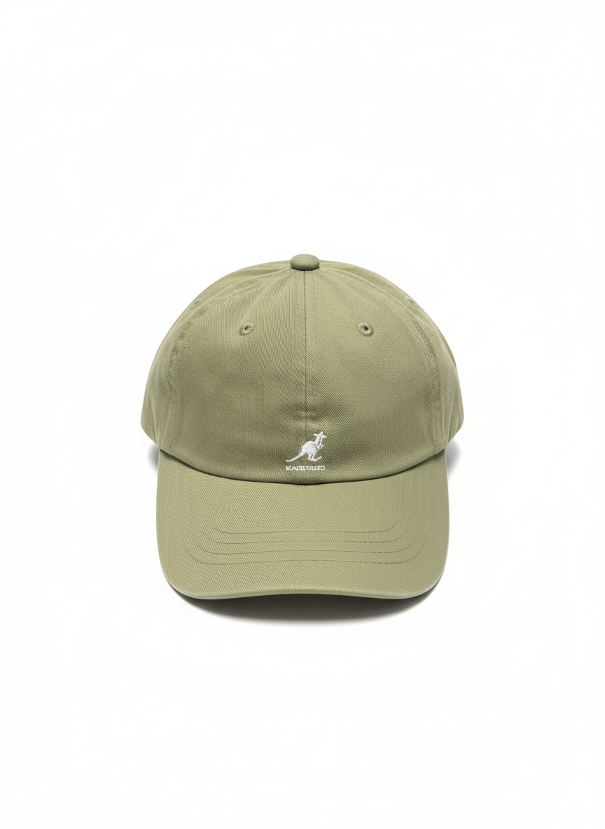 WASHED BASEBALL oil green