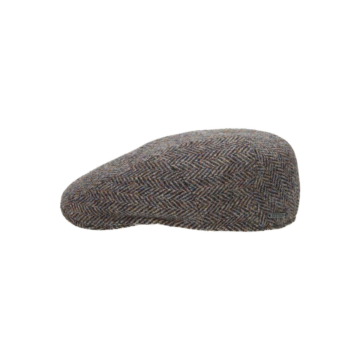 Ivy Cap Herringbone Harris Tweed fischgrat-beige