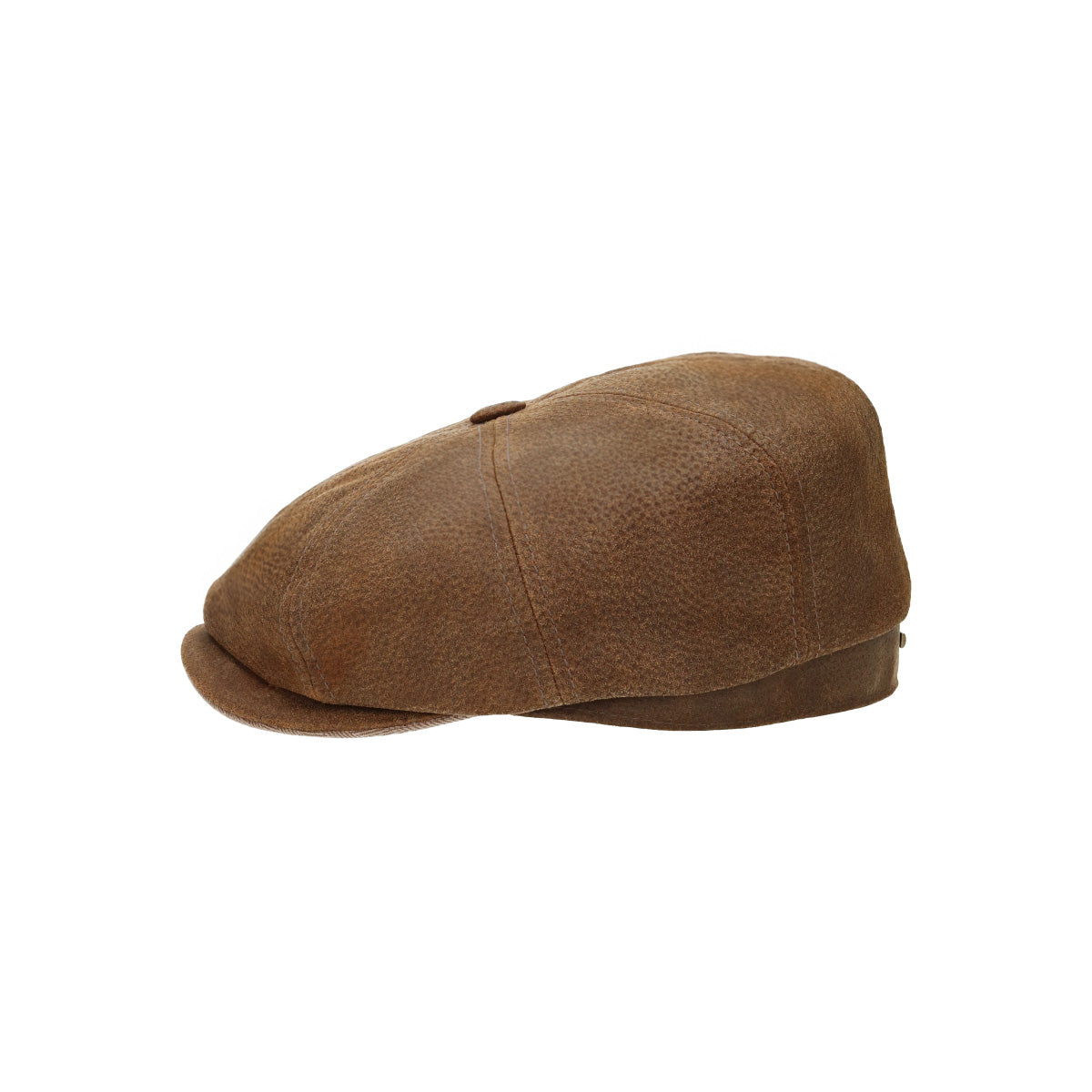 8-Panel Cap Pigskin braun
