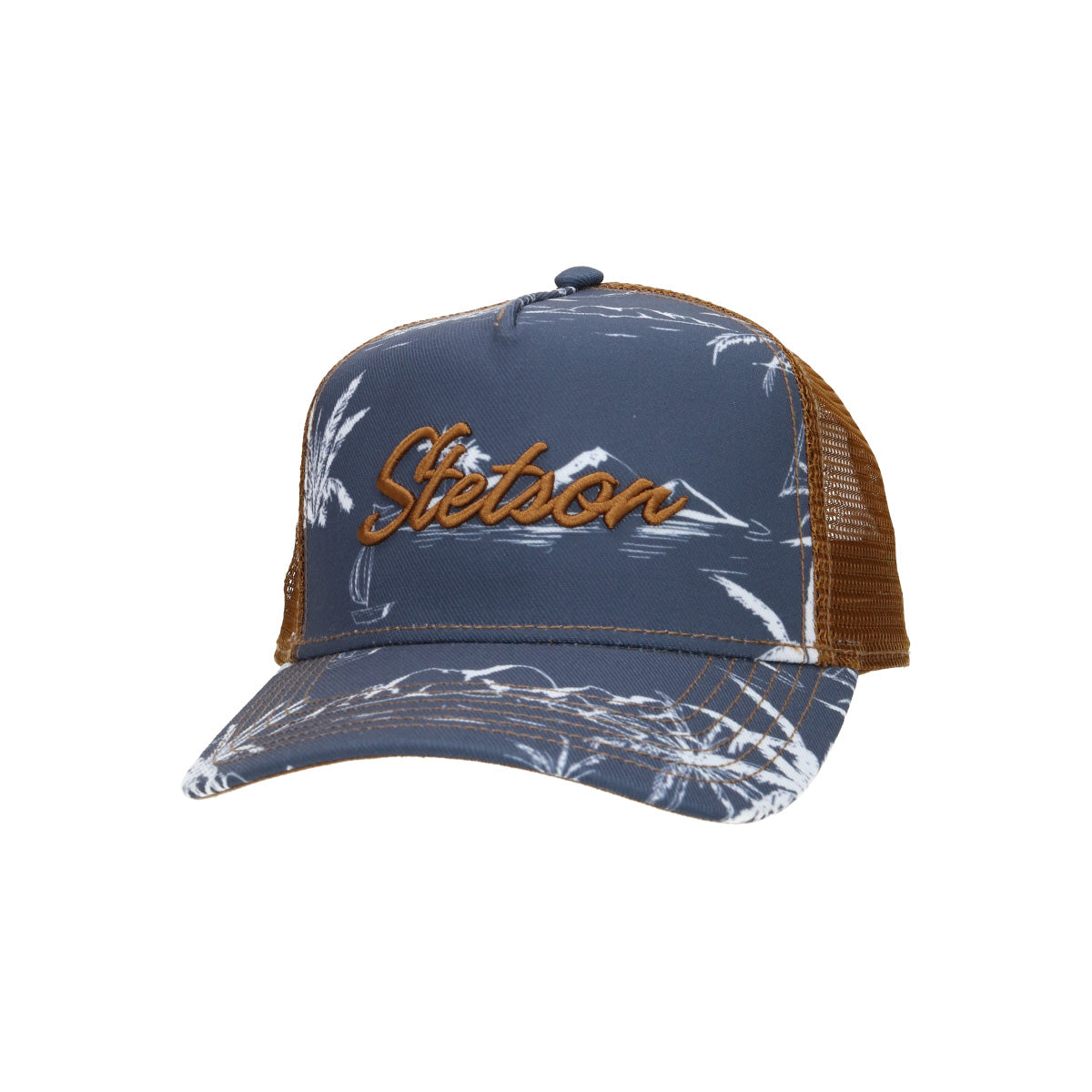 Trucker Cap Minimal Aloha Print blau