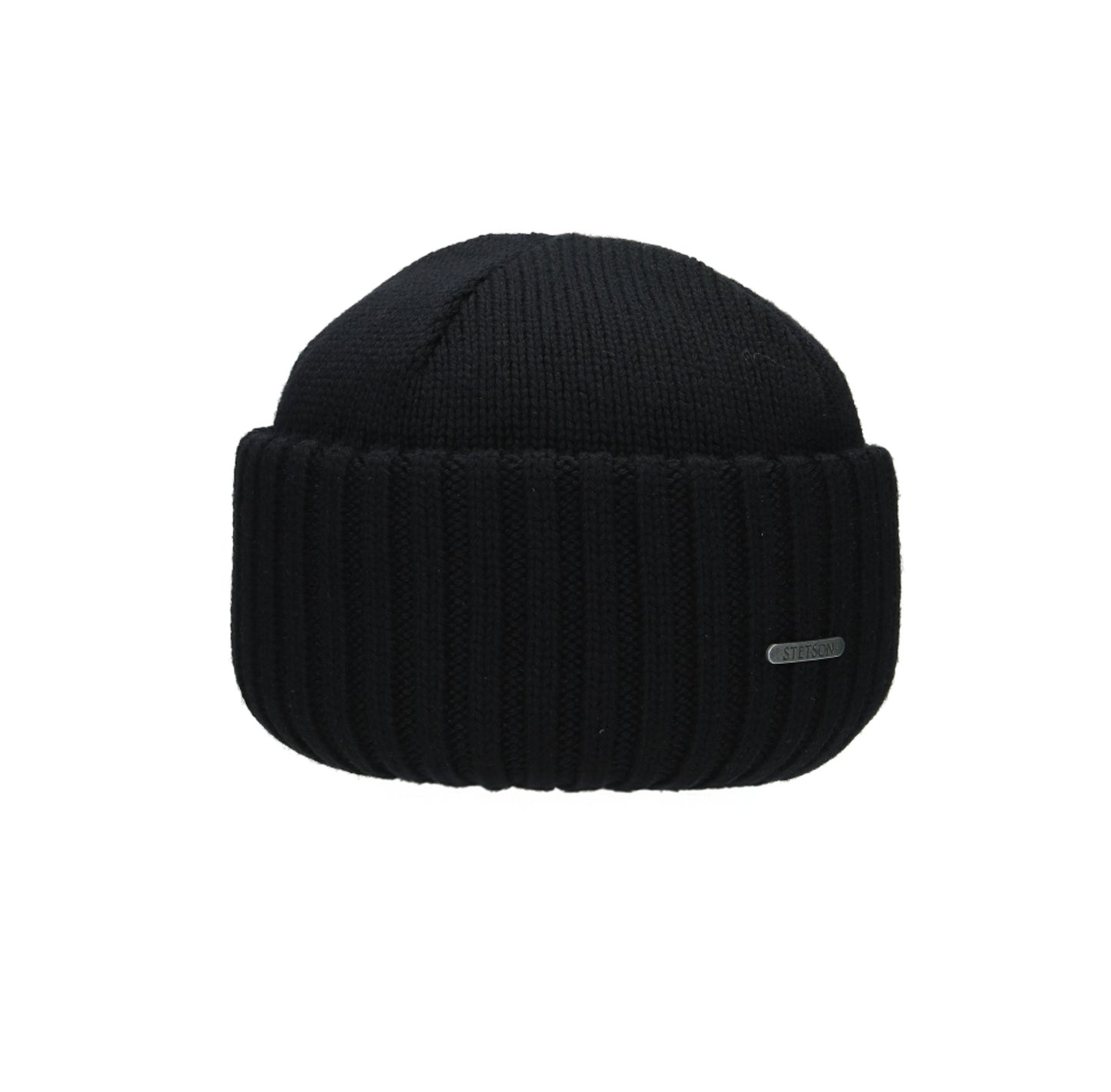 Beanie Merino Wool schwarz anthracit dunkel