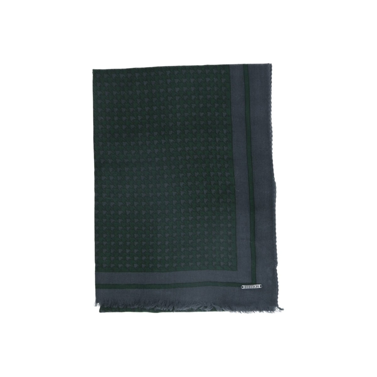 Scarf Wool Pepita grau