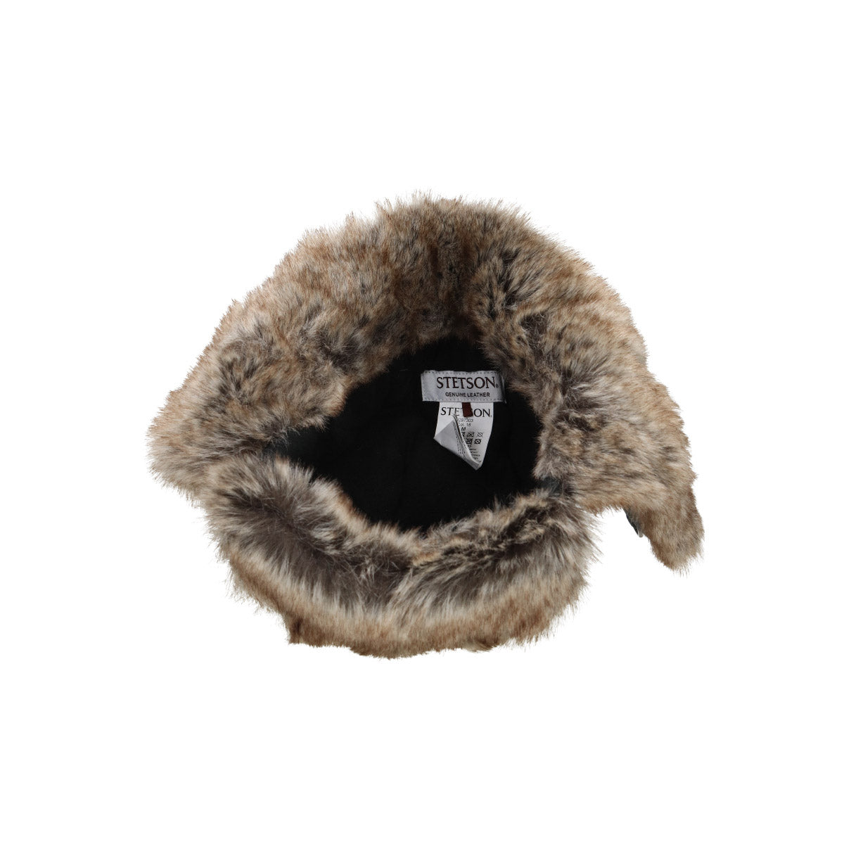 Bomber Cap Cowhide dunkelbraun schwarz dunkel