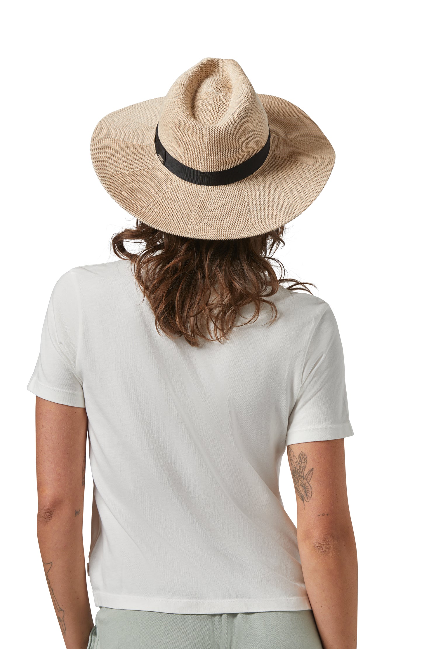 LYONS KNIT PATTERN PACKABLE HA light tan light tan