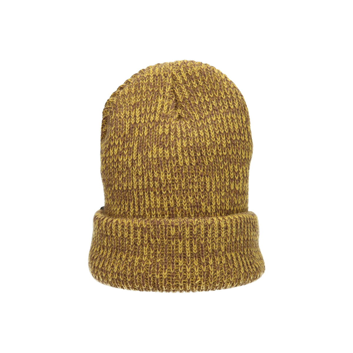 Polar Chunky Beanie mustard brown marled yellow