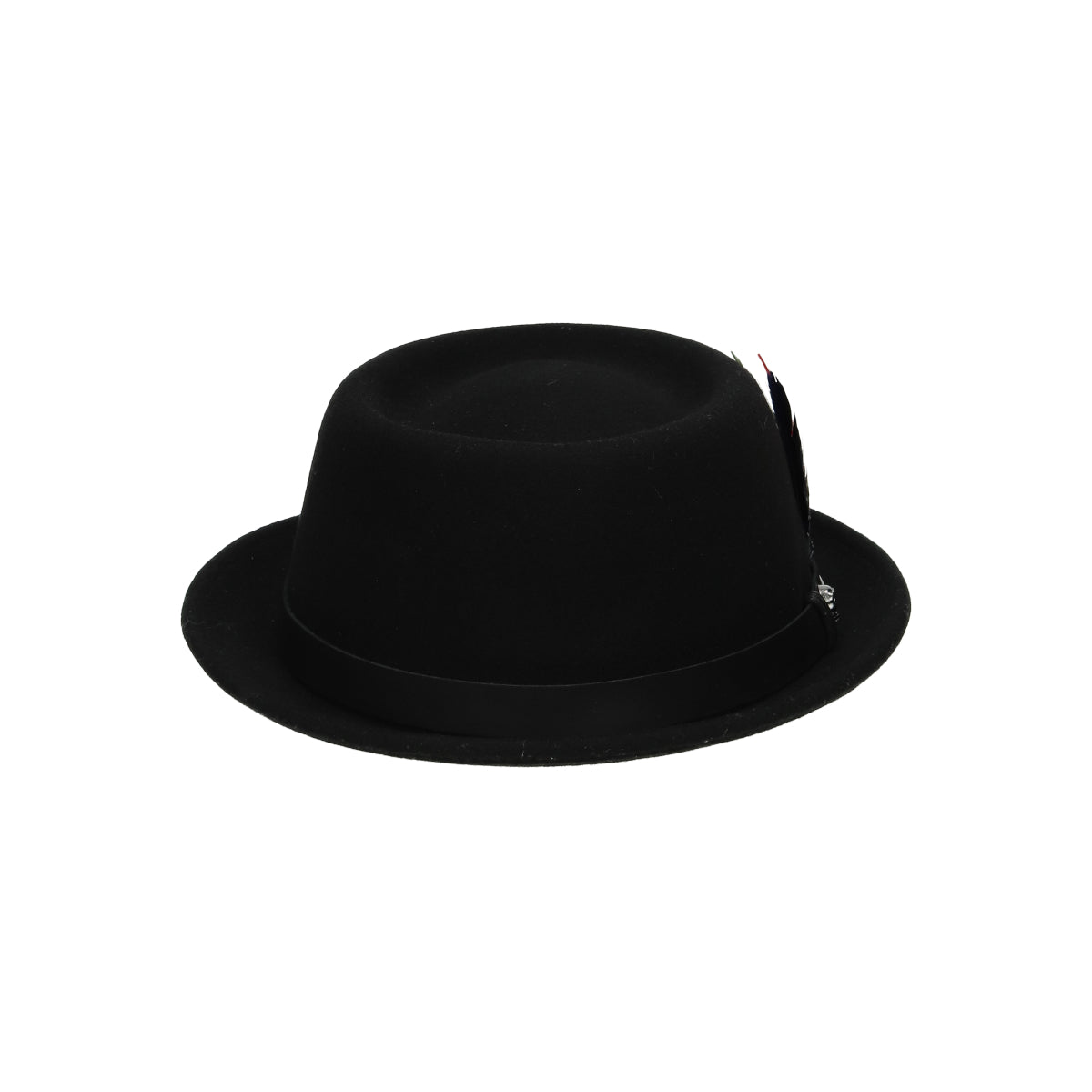 Pork Pie Woolfelt black red