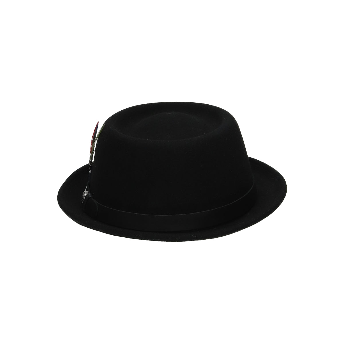 Pork Pie Woolfelt black red