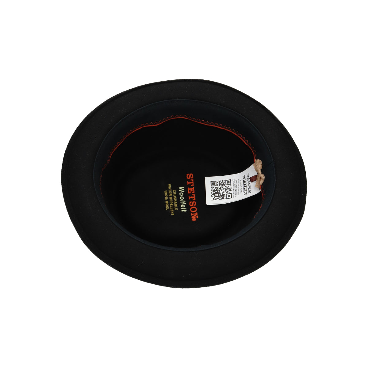 Pork Pie Woolfelt black red