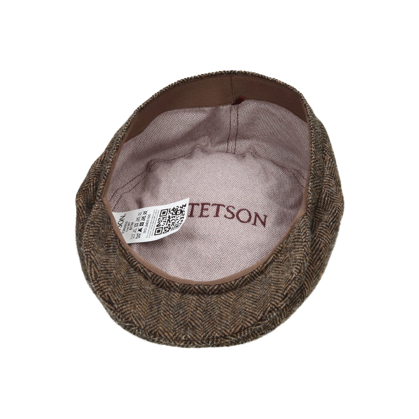 Driver Cap Wool Herringbone brown melange
