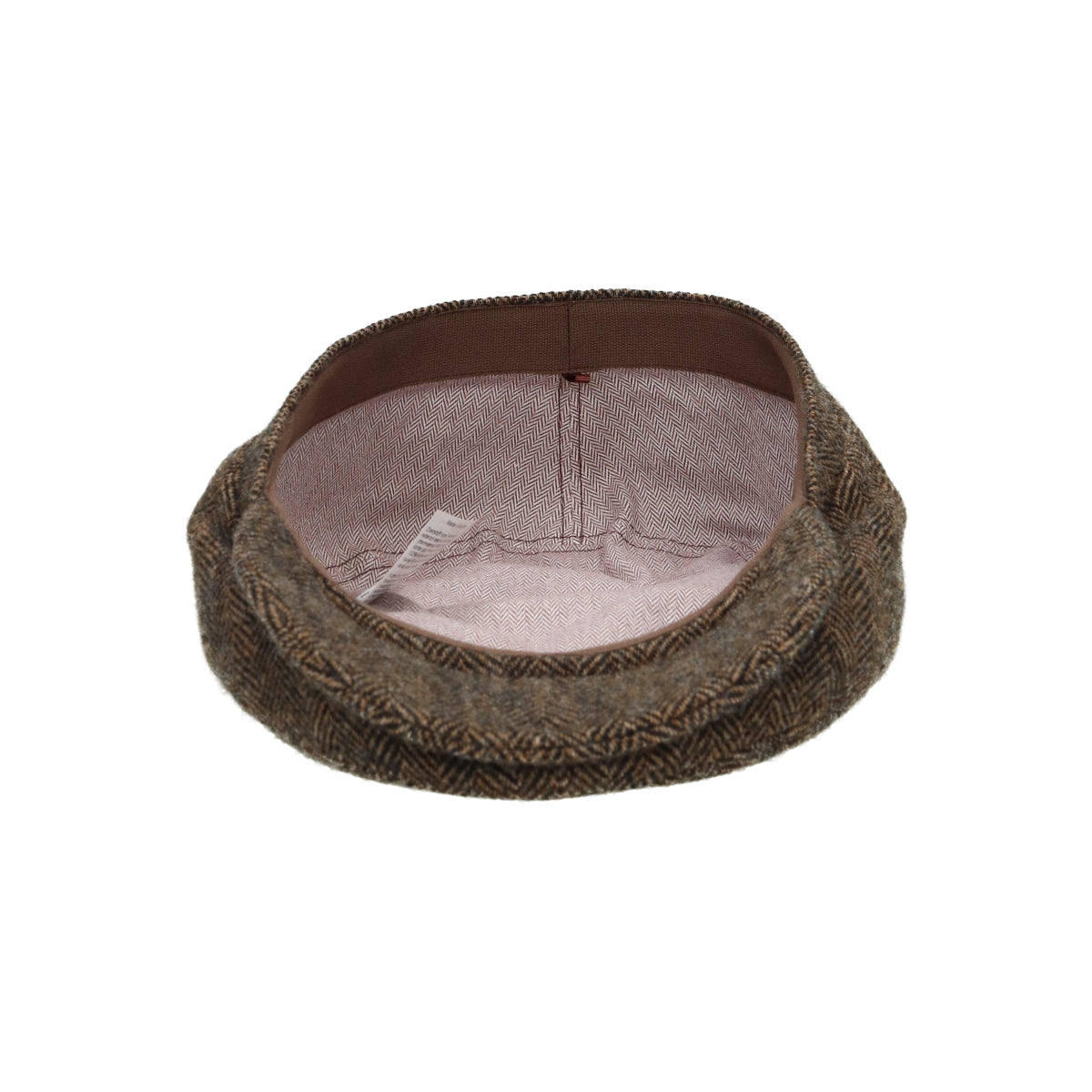 Driver Cap Wool Herringbone brown melange