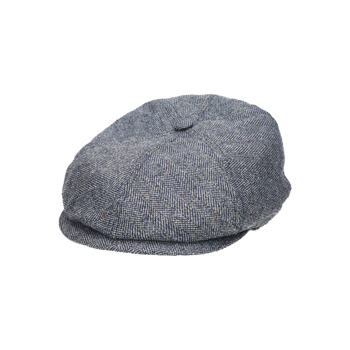 6-Panel Cap Silk herringbone gray