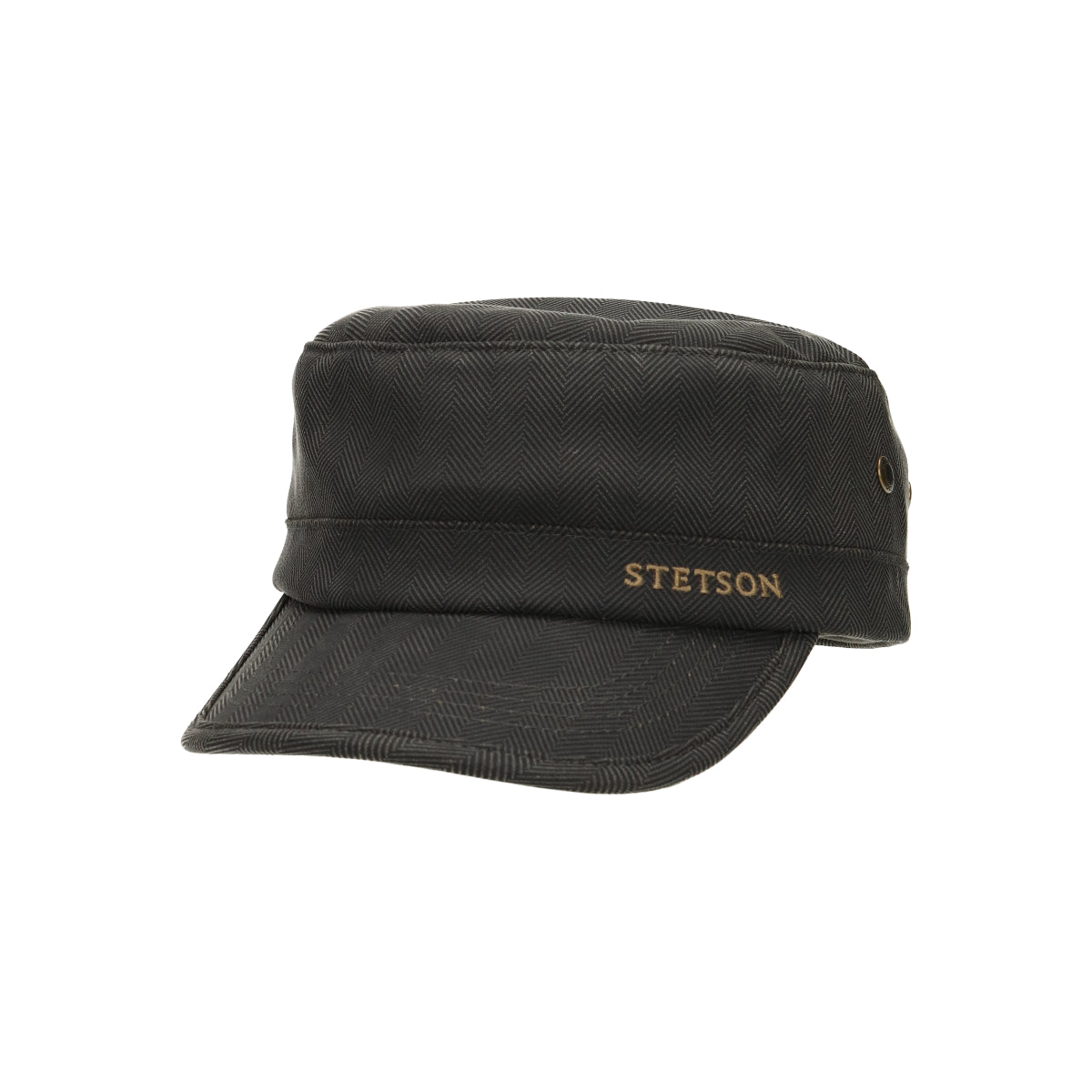 Army Cap Herringbone herringbone green black
