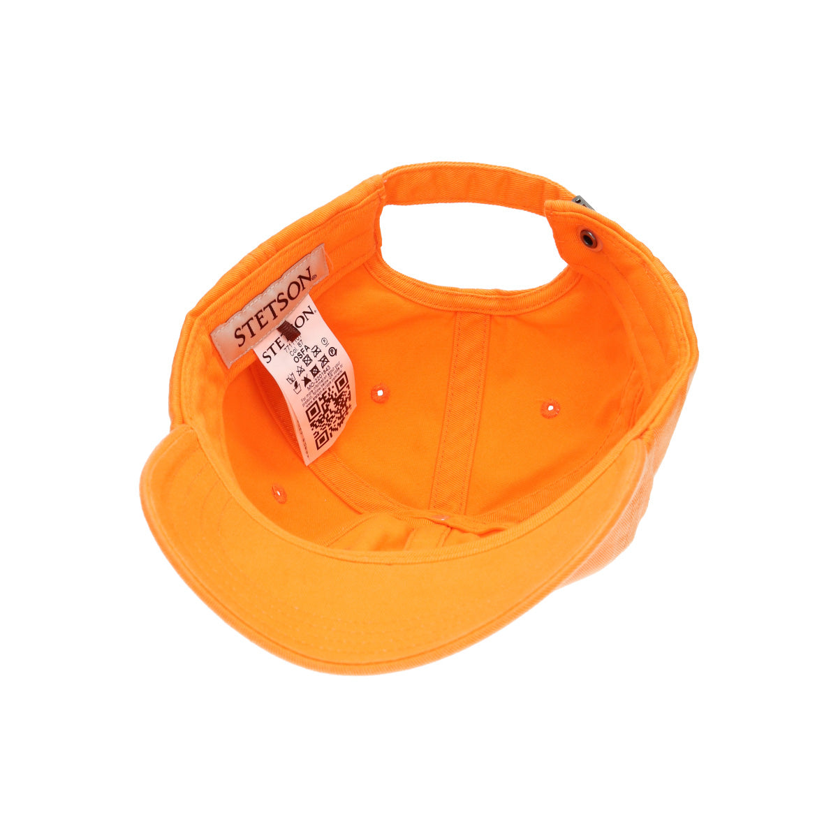 Baseball cap cotton orange light