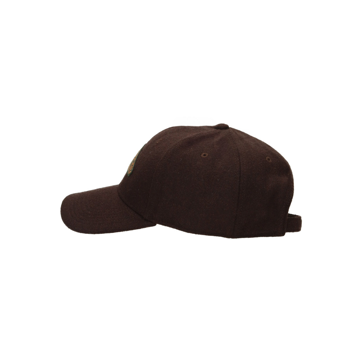 Baseball Cap Vintage Logo Patch Wool brown