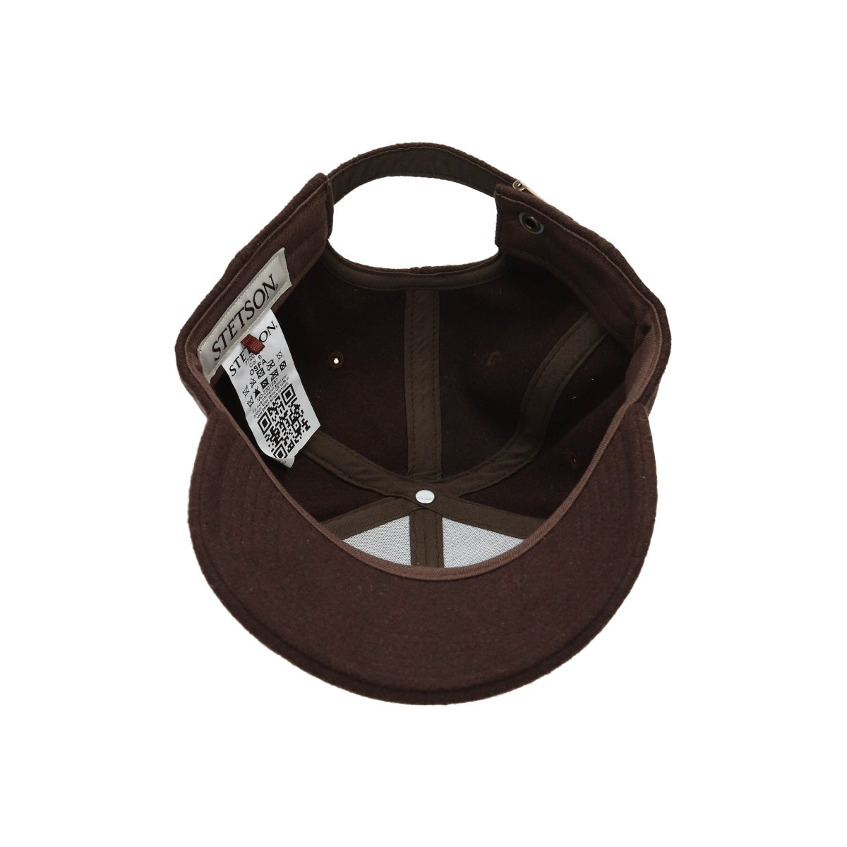 Baseball Cap Vintage Logo Patch Wool brown
