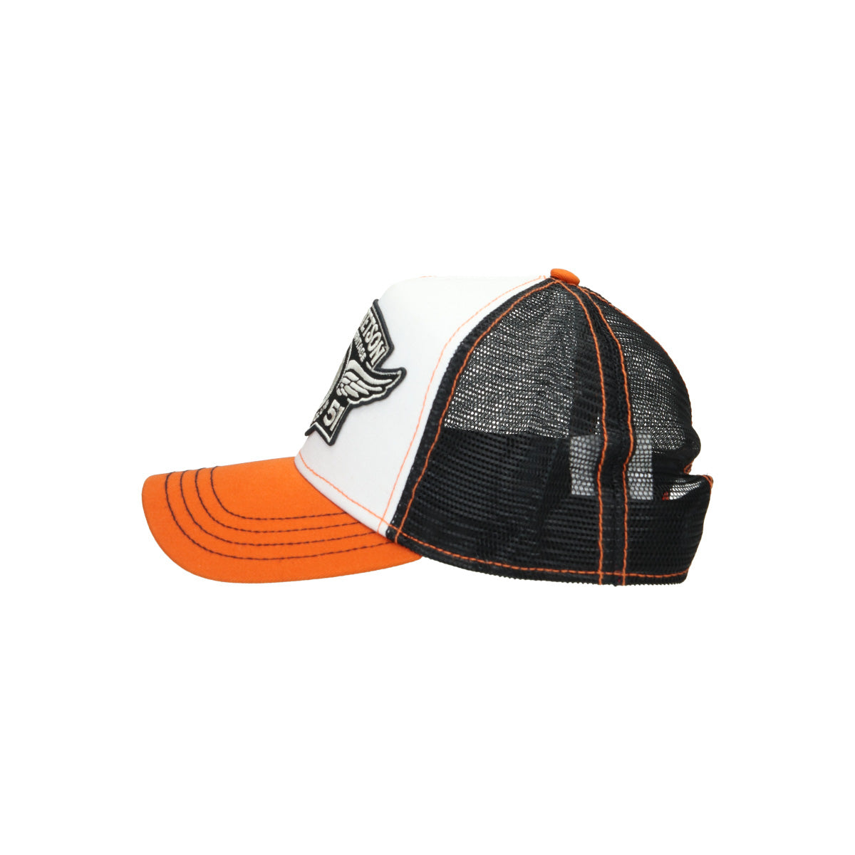 Trucker Cap Car Club white black orange