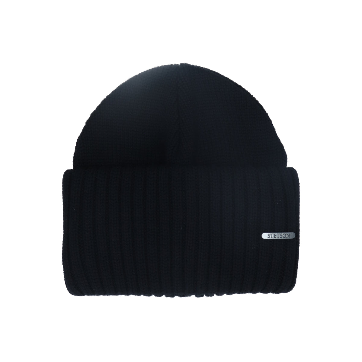 Beanie Merino Wool black anthracite dark