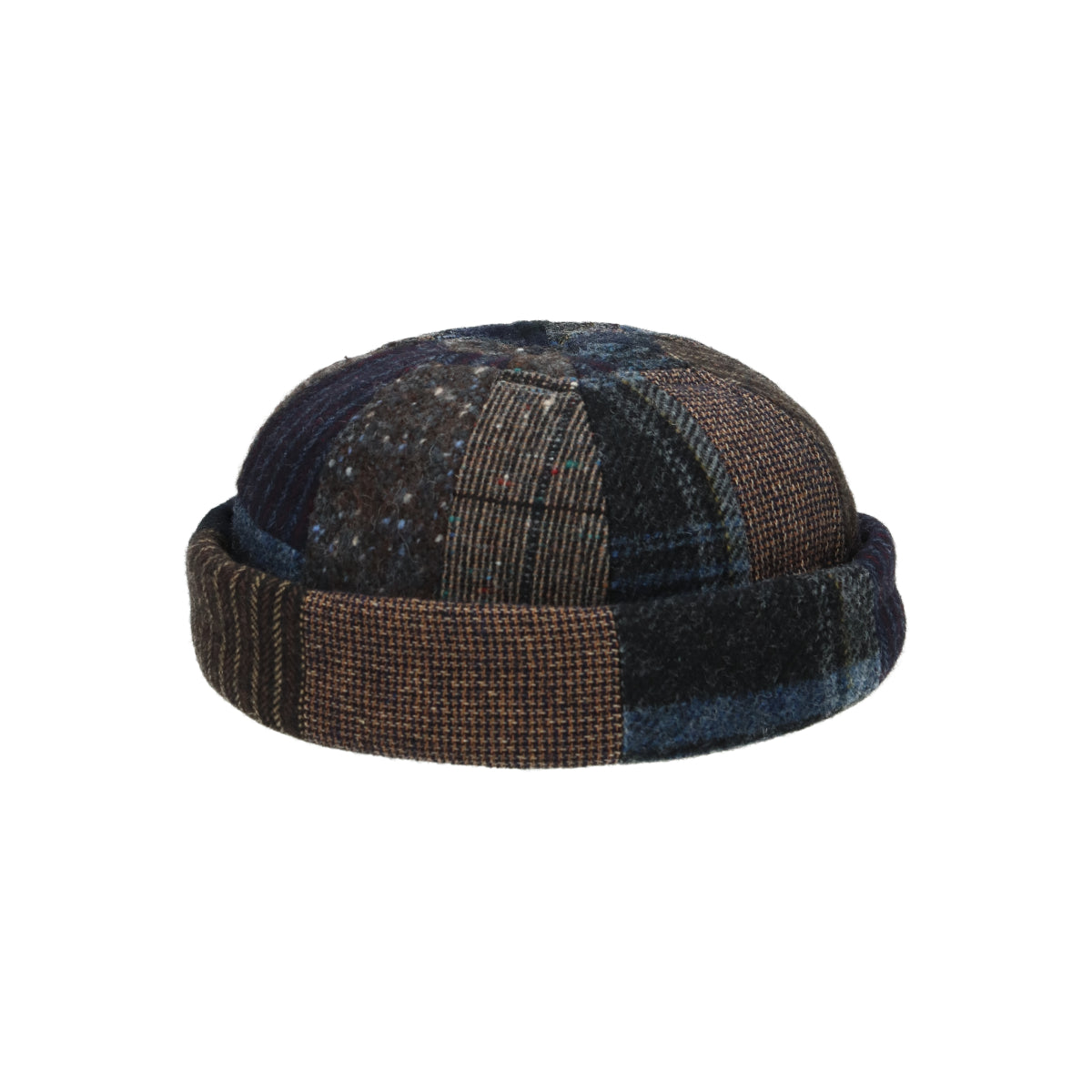 Docker patchwork blue brown