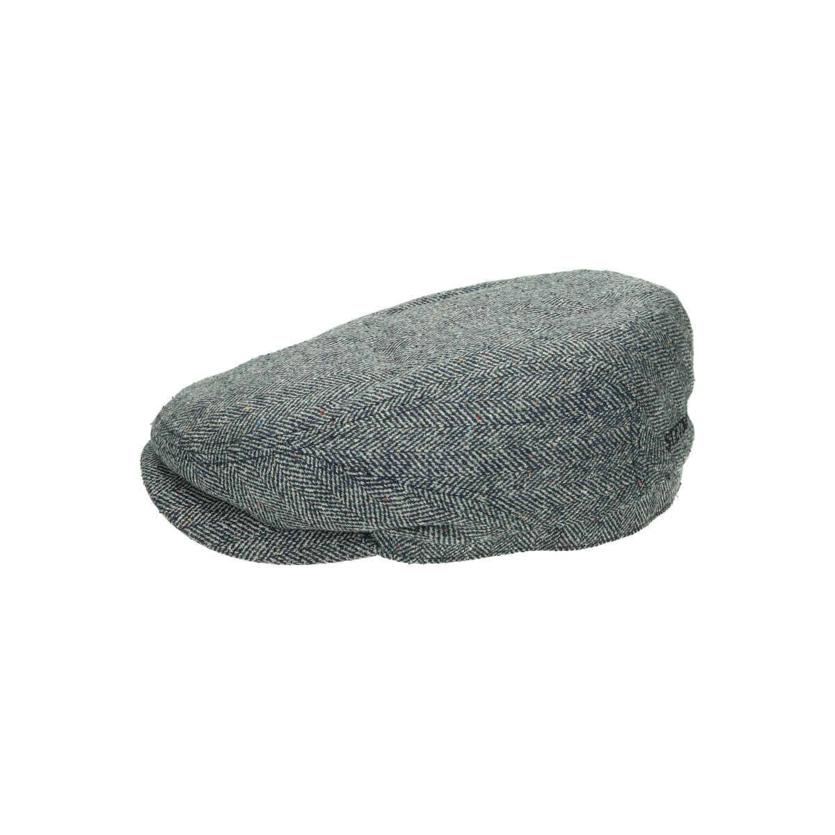 Driver Cap Silk herringbone blue gray