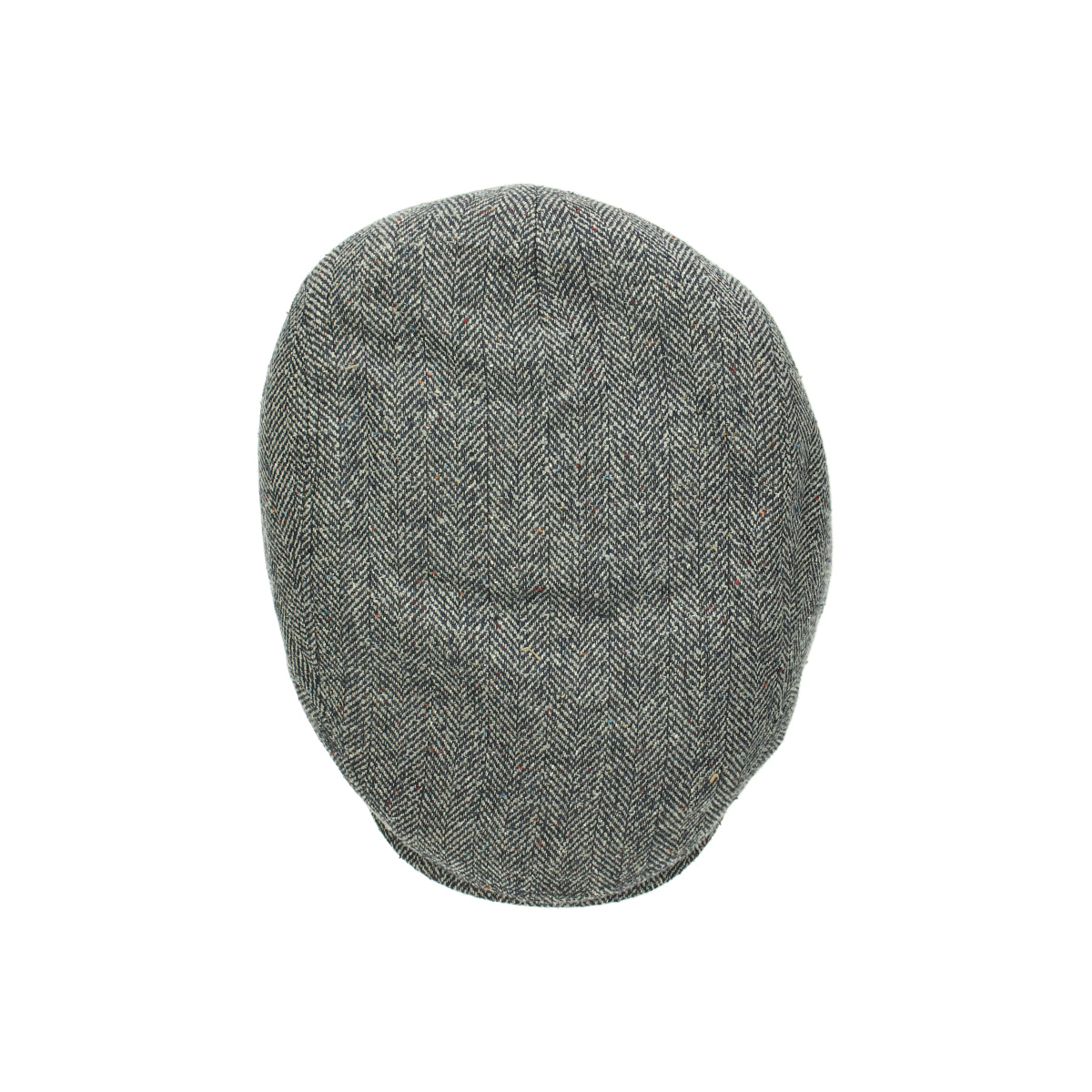Driver Cap Silk herringbone blue gray