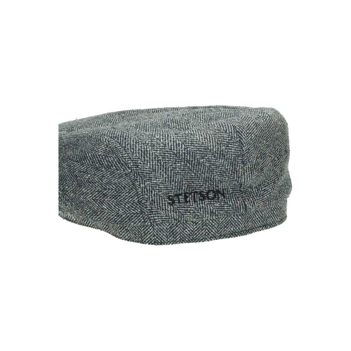 Driver Cap Silk herringbone blue gray