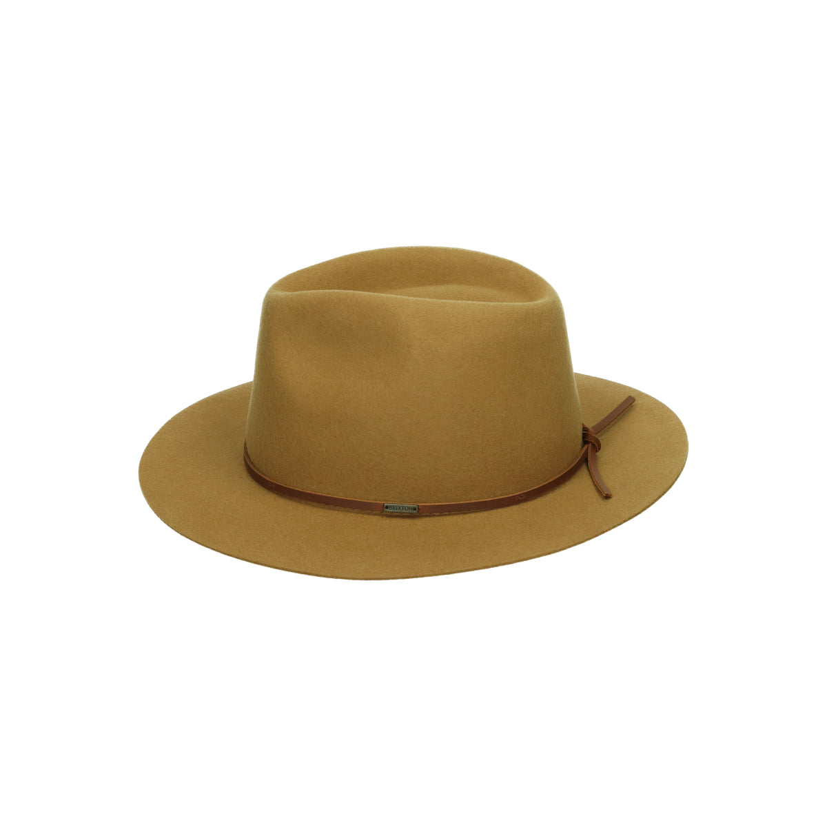 Wesley Packable Fedora golden brown brown