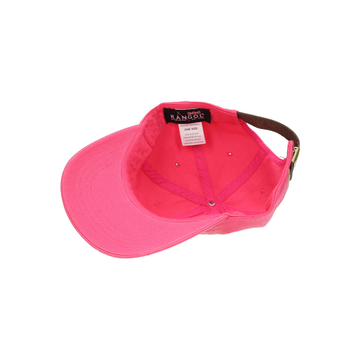 Washed baseball electric pink