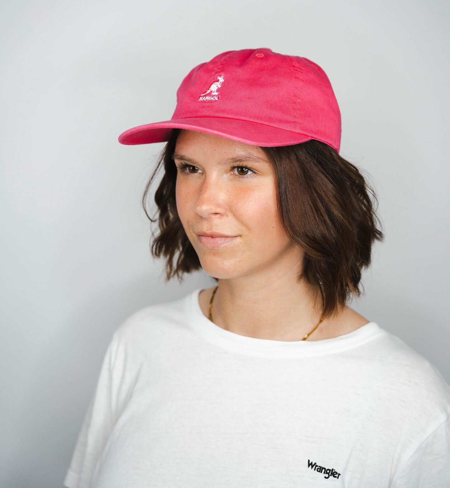 Washed baseball electric pink