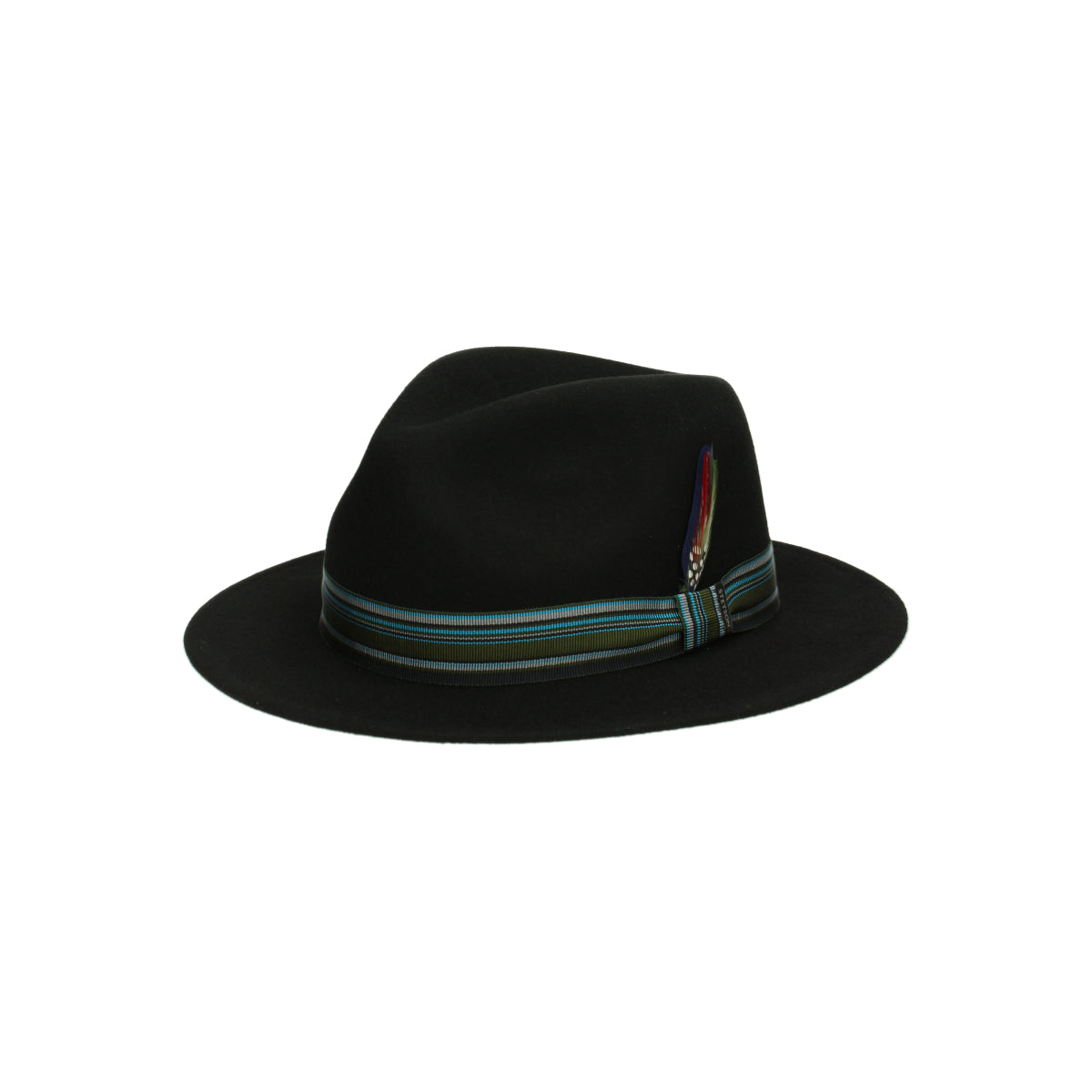 Traveler Woolfelt black leather