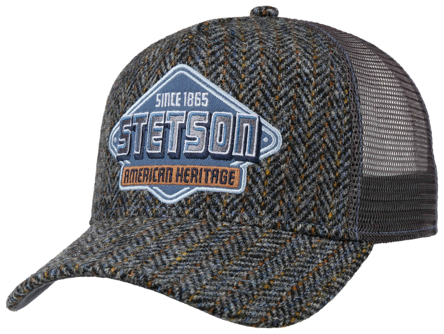 Trucker Cap Harris Tweed gray