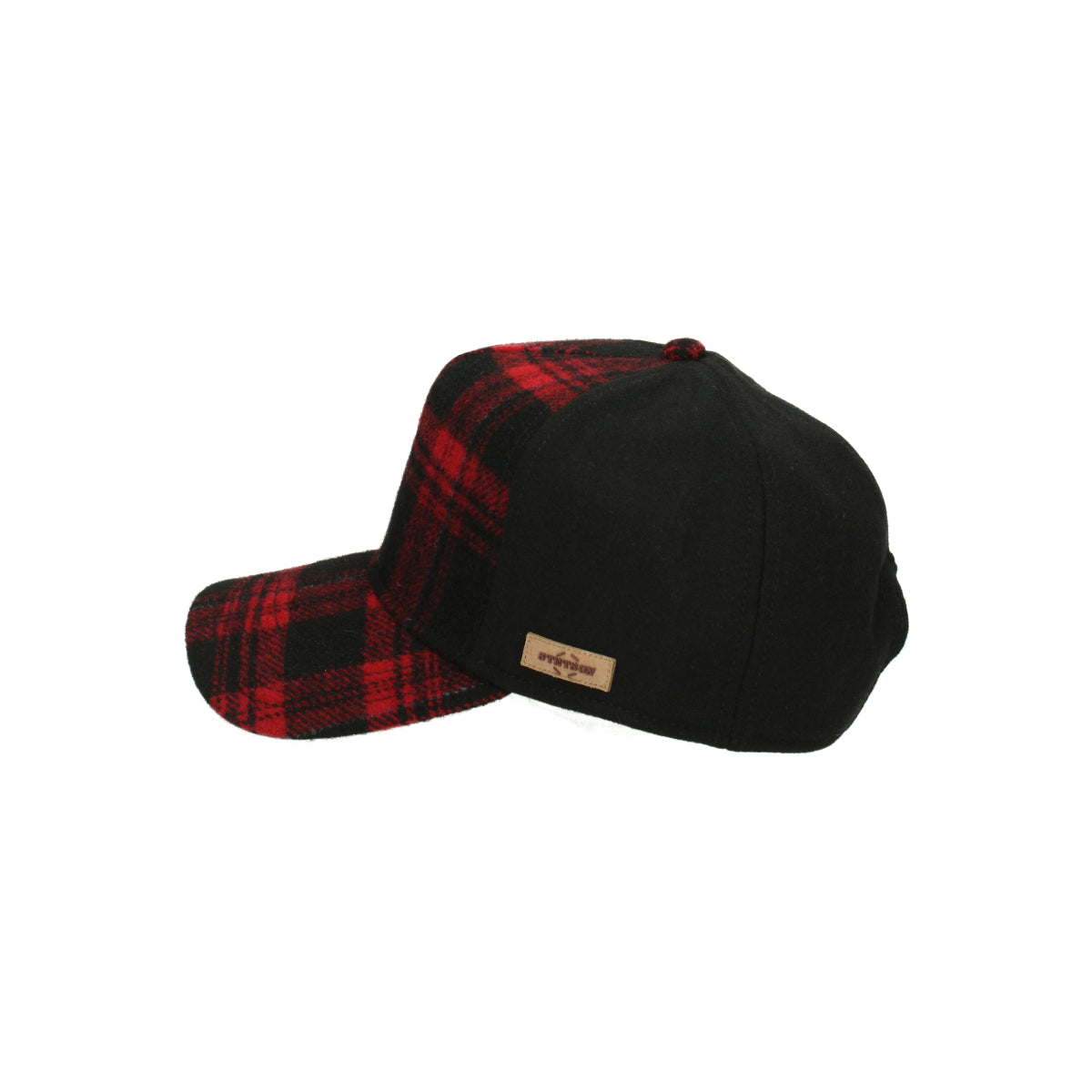 Trucker Cap Shadow Plaid red black