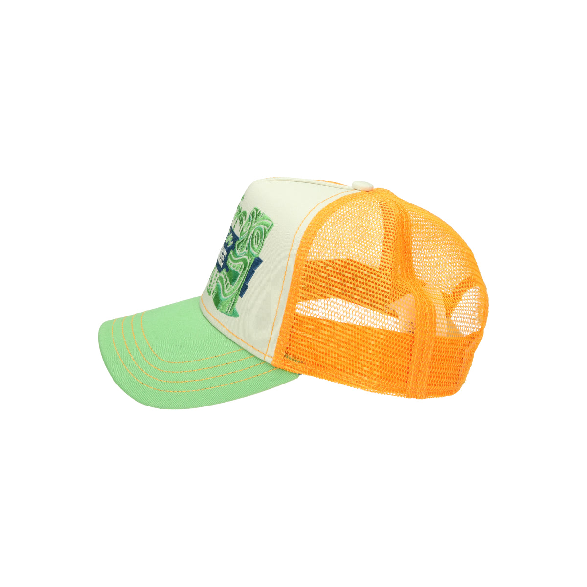 Trucker Cap Tiki Lounge orange green multi