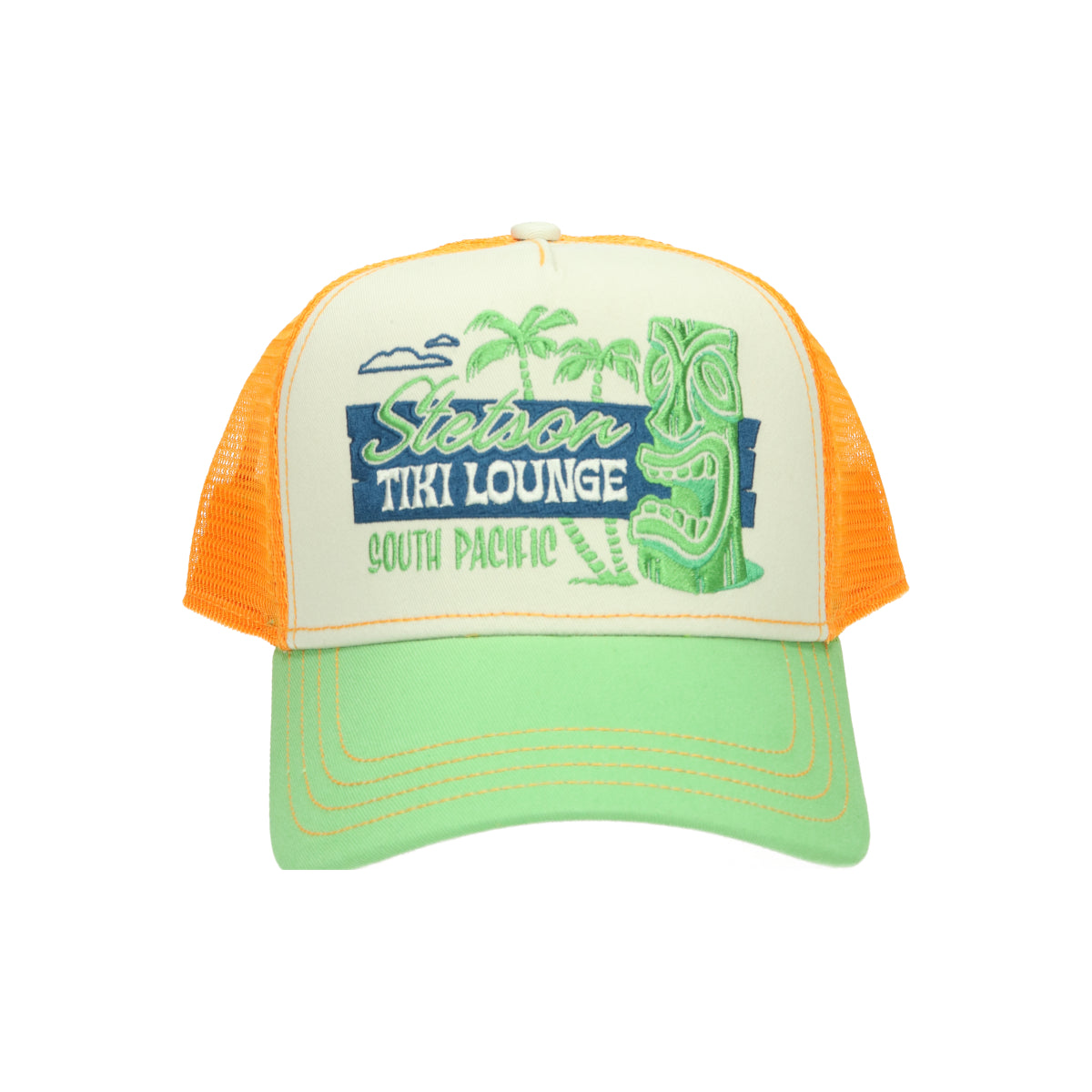 Trucker Cap Tiki Lounge orange green multi