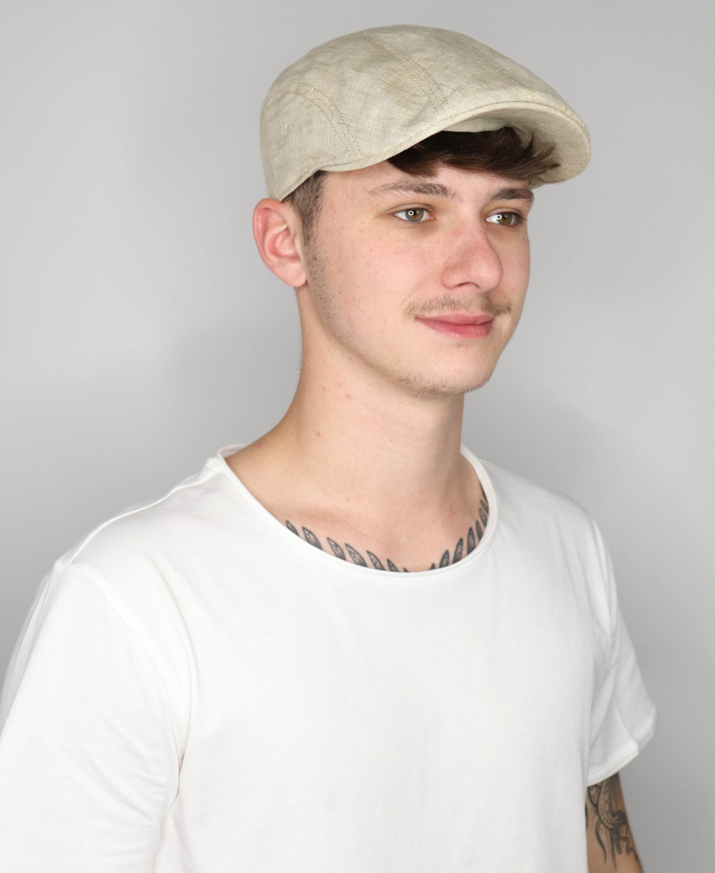 Ivy Cap Linen cream beige