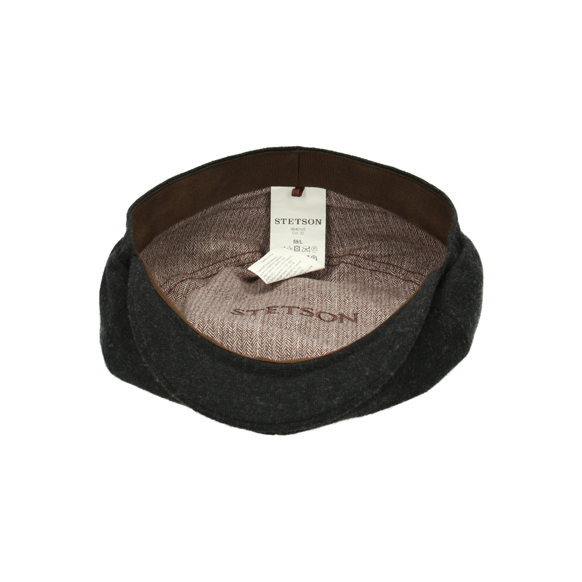 6-Panel Cap Virgin Wool/Cashmere dark gray
