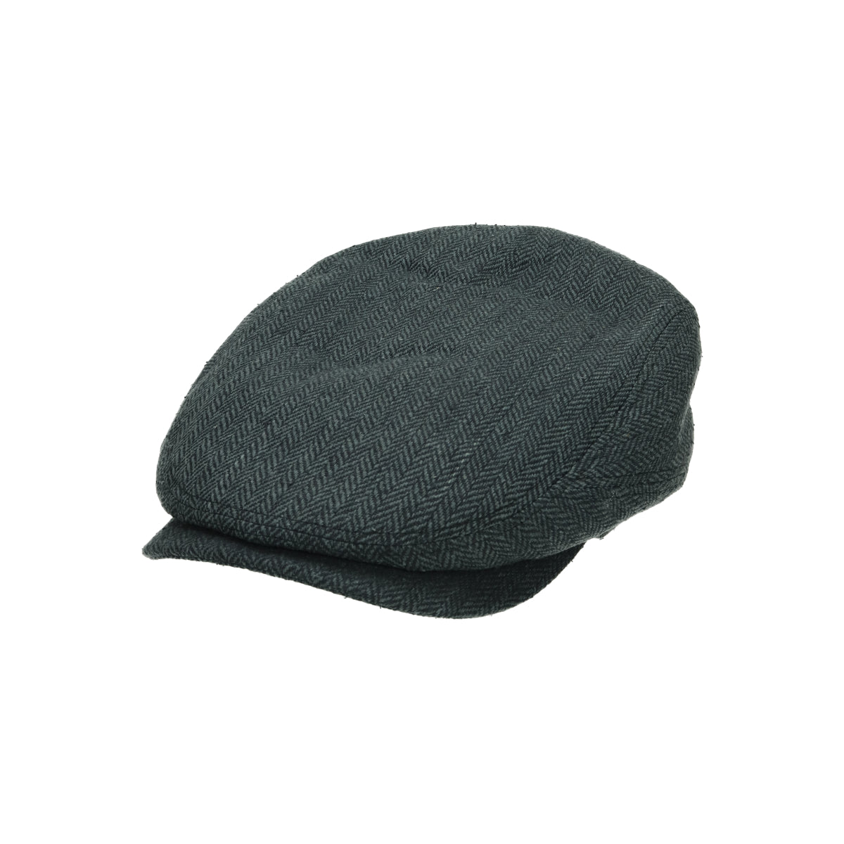 Driver Cap Silk herringbone dark gray