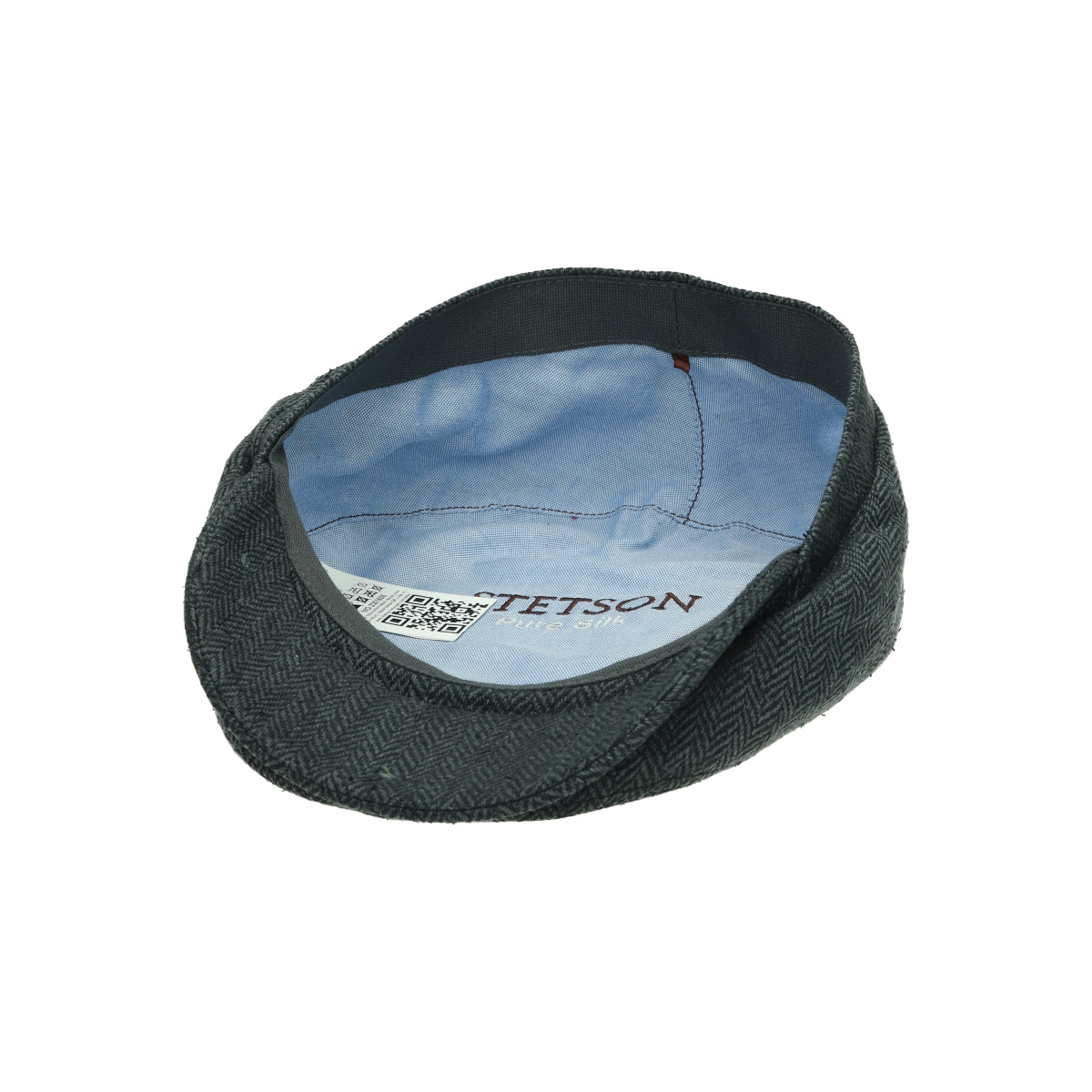 Driver Cap Silk herringbone dark gray