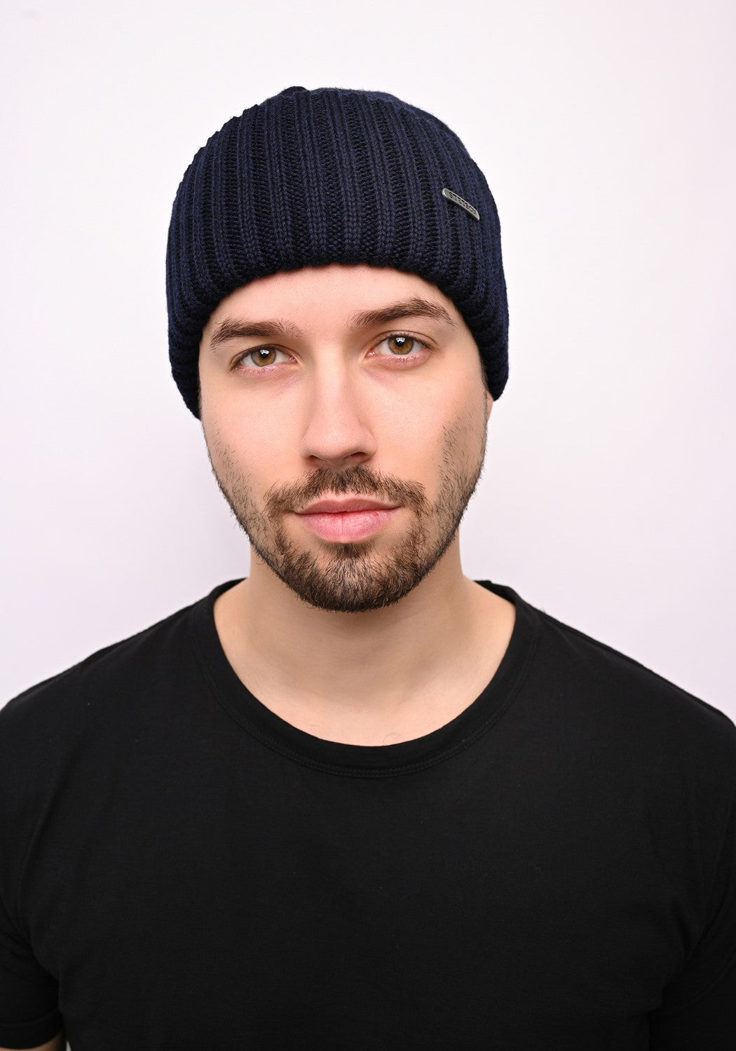 Beanie Merino Wool dark blue