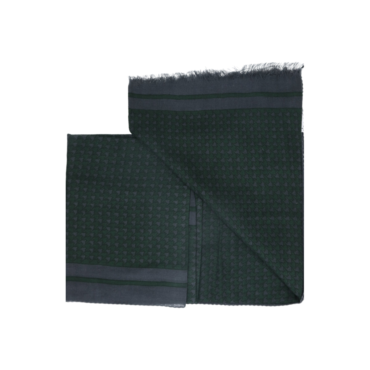 Scarf Wool Pepita gray