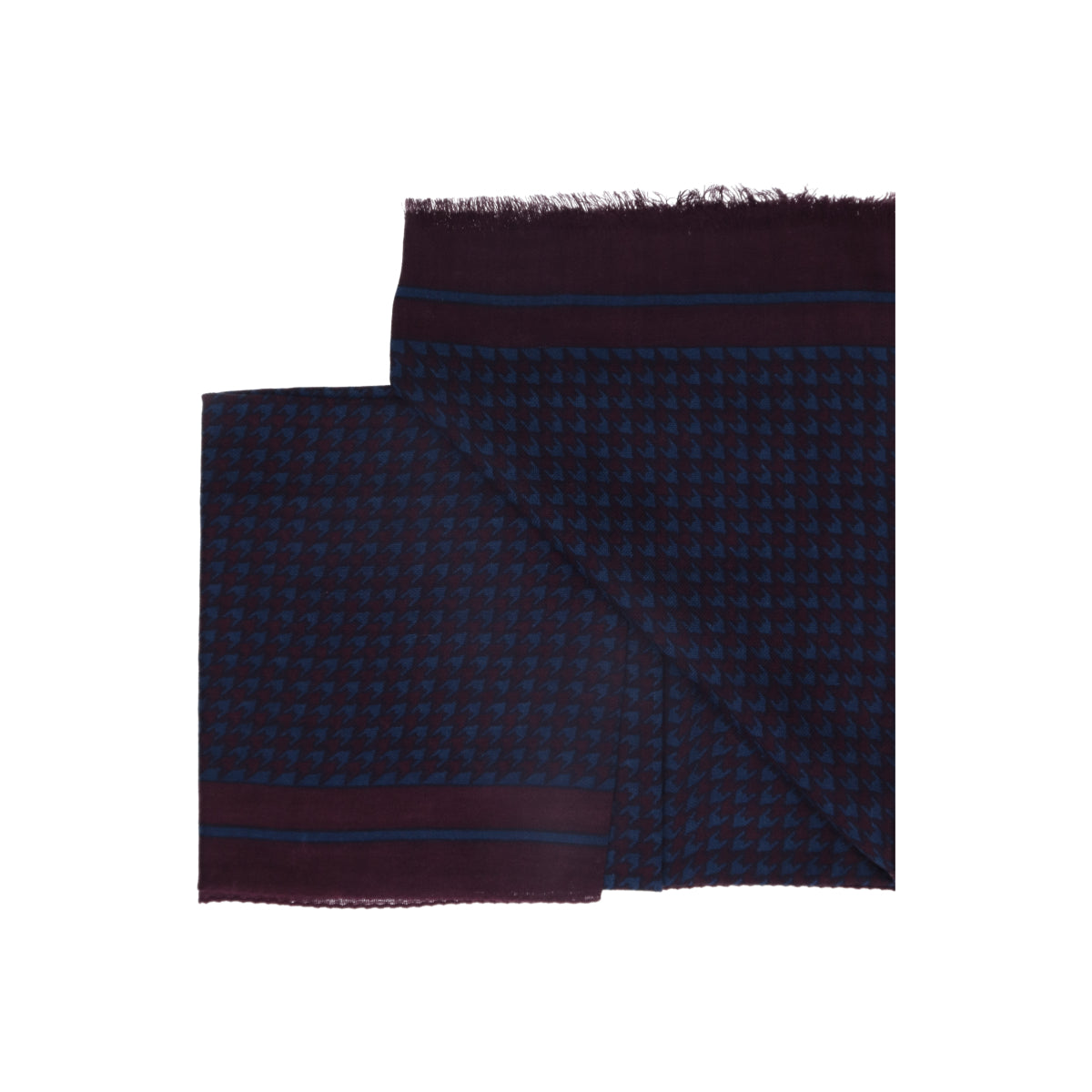 Scarf Wool Pepita purple