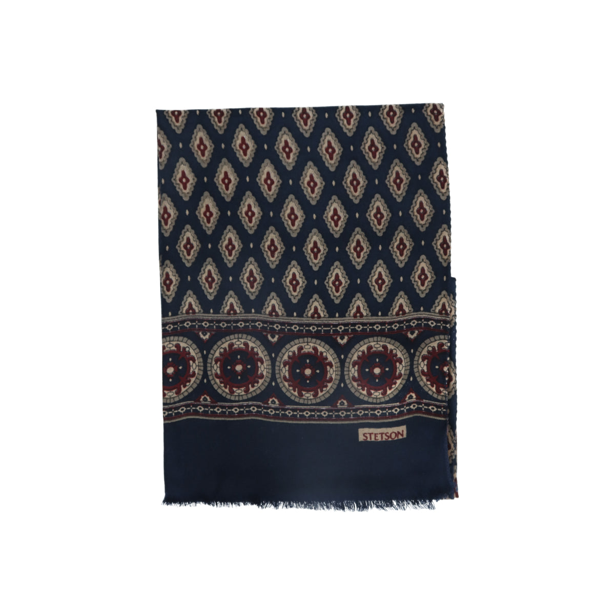 Scarf Wool Ornamentals blue