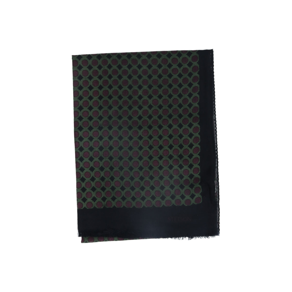 Scarf Woold Dots red black