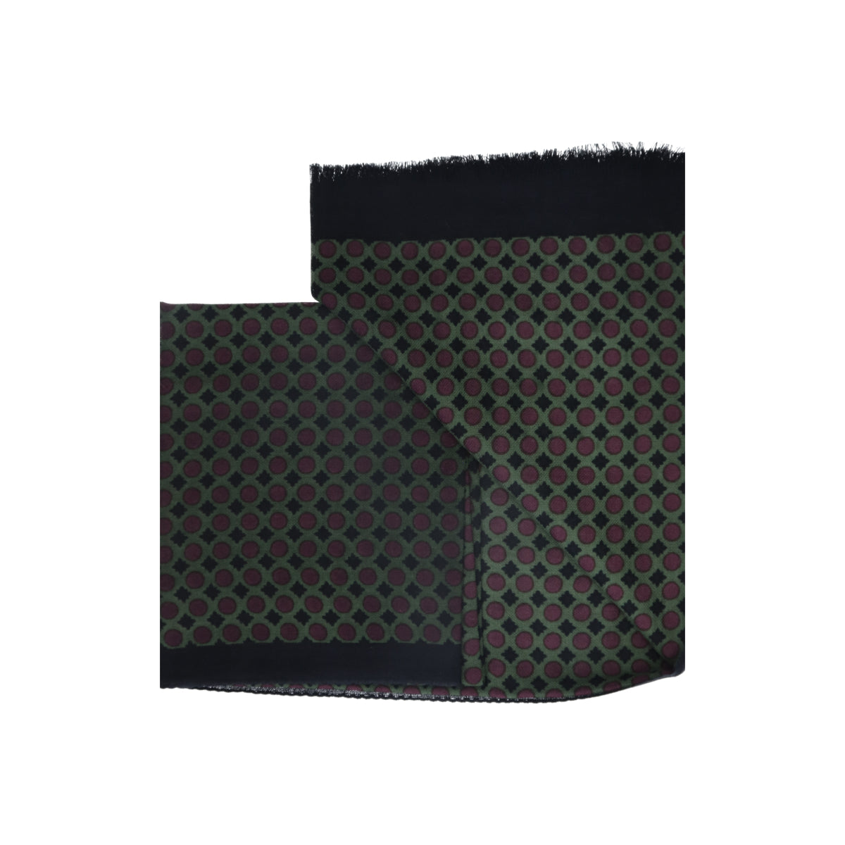Scarf Woold Dots red black