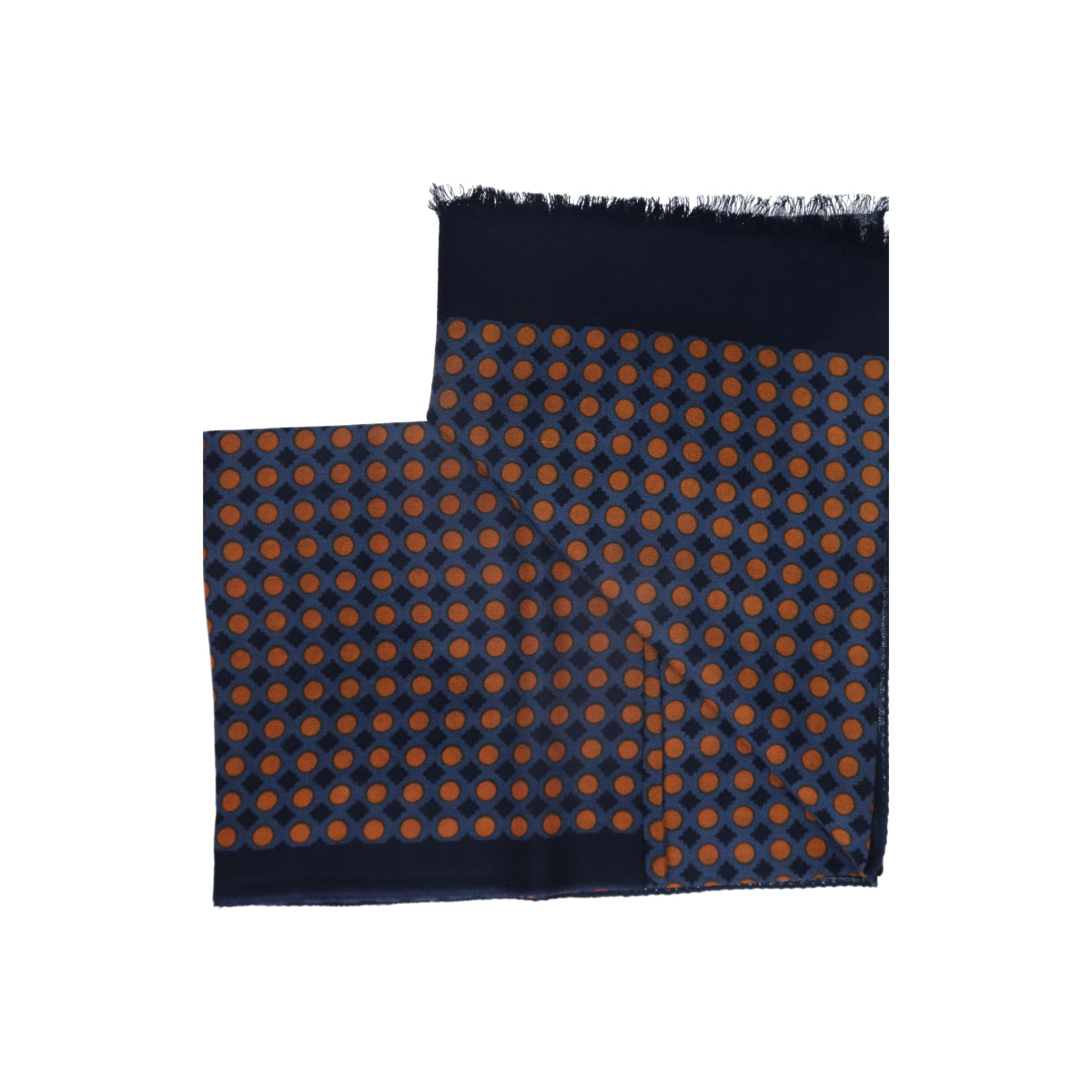 Scarf Woold Dots royal blue