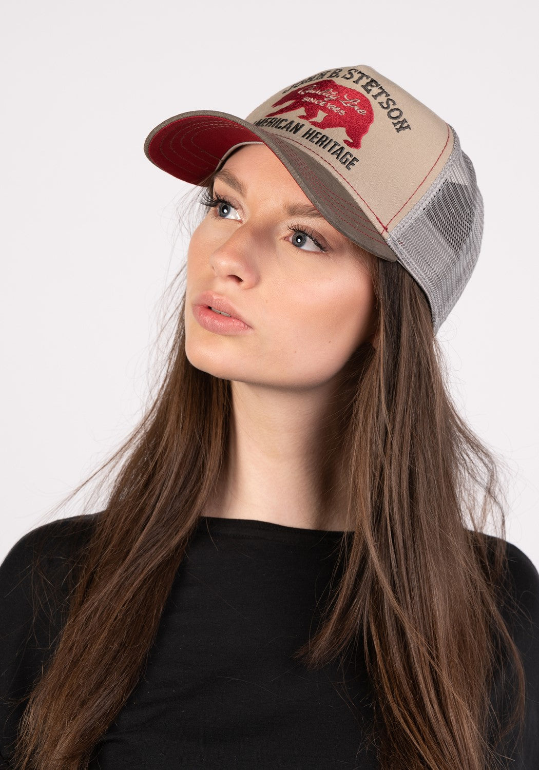 Trucker Cap Bear brown beige