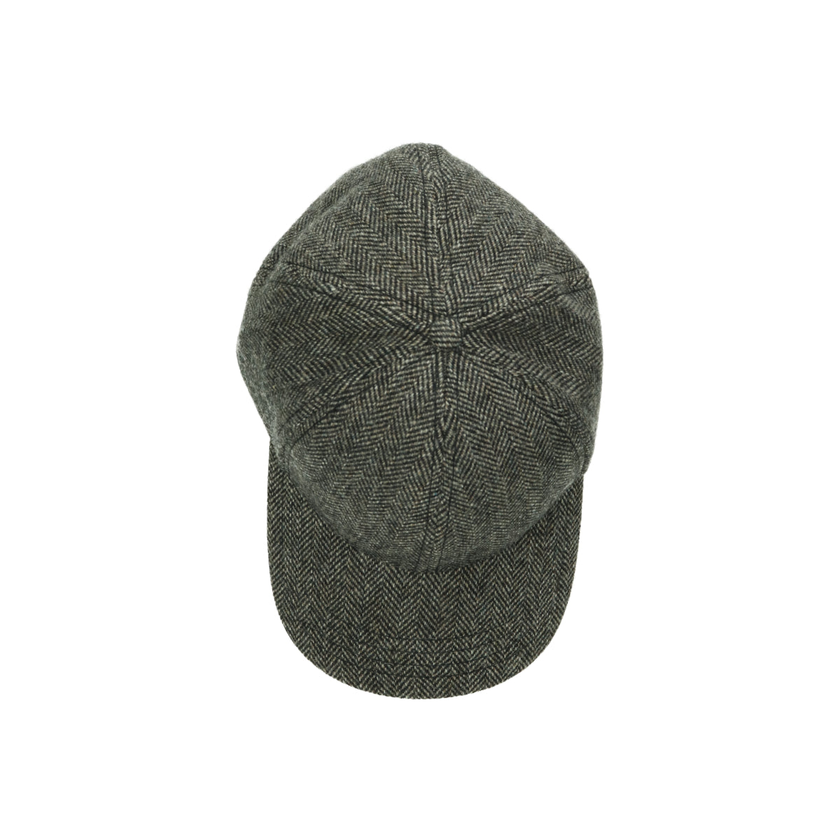 Baseball Cap Wool Herringbone herringbone-grey mottled