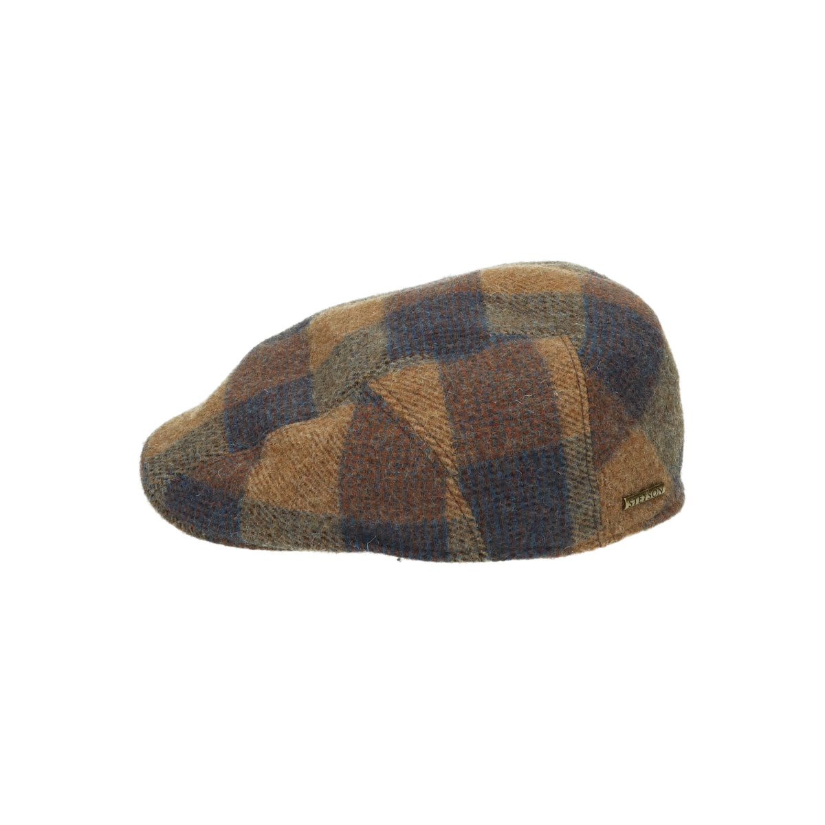 Ivy Cap Check Wool cognac