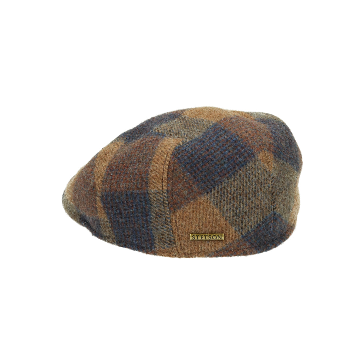 Ivy Cap Check Wool cognac